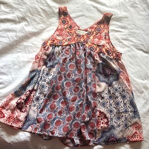 Boho Patterend Sleeveless Blouse